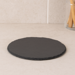 Platou servire Atmosphera ardezie, diametru 22 cm, negru