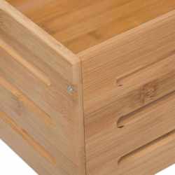 Cos depozitare 5Five din bambus masiv, 31x15x31 cm, natur