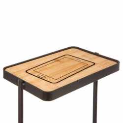 Suport hartie igienica 5Five cu raft depozitare, otel, 18x12x59 cm, negru