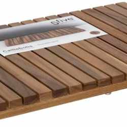 Gratar dus 5Five Acacia din lemn de salcam, antiderapant, 53x36x3 cm, natur