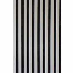 Riflaj MDF decorativ LDA PREMIUM de tip Panou Acustic, Gri Nisip, 260x40 cm