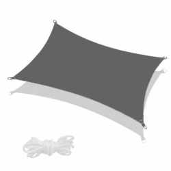 Prelata umbrire 3x2 m pentru terasa sau balcon, impermeabila, protectie UV, gri