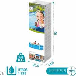 Piscina rotunda Intex cadru metalic 28205NP, 244x51 cm
