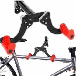 Suport biciclete pliabil pentru perete, metal, 45x36x20 cm