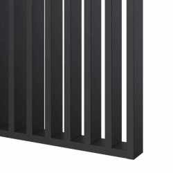 Riflaj perete despartitor MDF, LDA PREMIUM, Negru, 275x58 cm