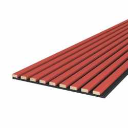 Riflaj MDF decorativ LDA PREMIUM de tip Panou Acustic, Coral, 260x40 cm
