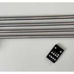 Set iluminare led pentru riflaje MDF, varianta II, 2 lampi x 1 metru, 520 lm, 5.6W, telecomanda