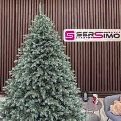 Brad artificial Christmas Deluxe by Sersimo, Alaska Select verde argintiu, integral 3D, 230 cm