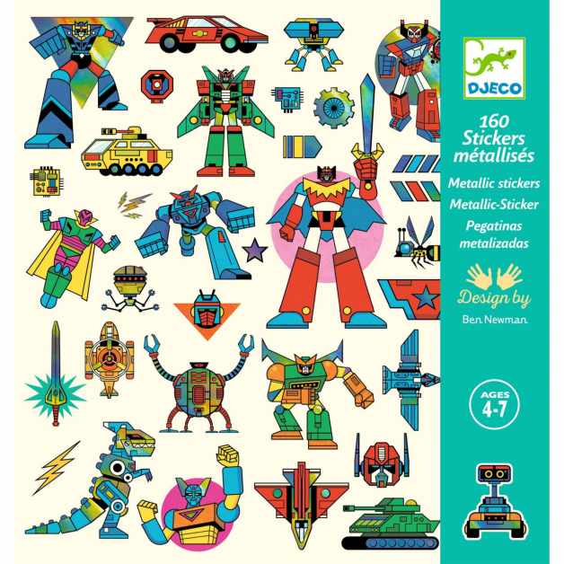 Abtibilduri metalice Roboti