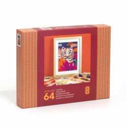 Atelier creativ 64 pentru adulti Goblen si broderie, Djeco