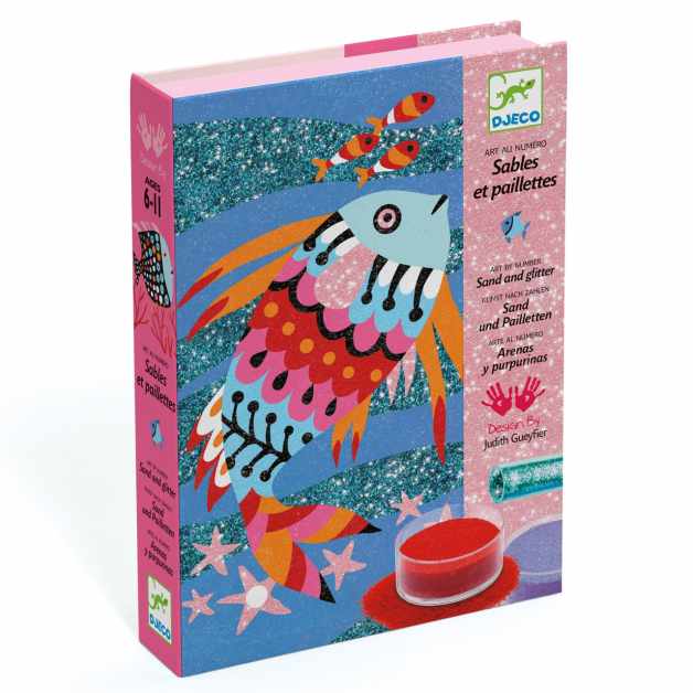 Atelier creativ cu nisip colorat Pesti stralucitori