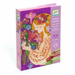 Atelier creativ cu sclipici Parfumul florilor, Djeco