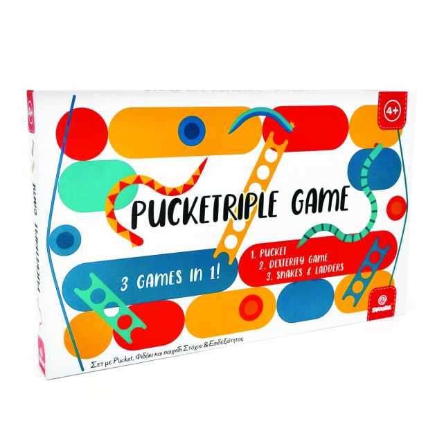 Boardgames 3 in 1 Pucketriple