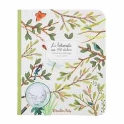 Carte de colorat cu abtibilduri Gradina, Moulin Roty