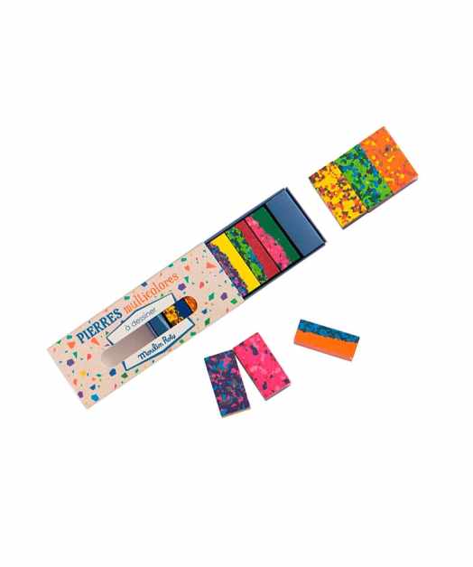 Cuburi cerate multicolore pentru desen