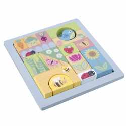 Cuburi de construit Gradina de primavara, Orange Tree Toys