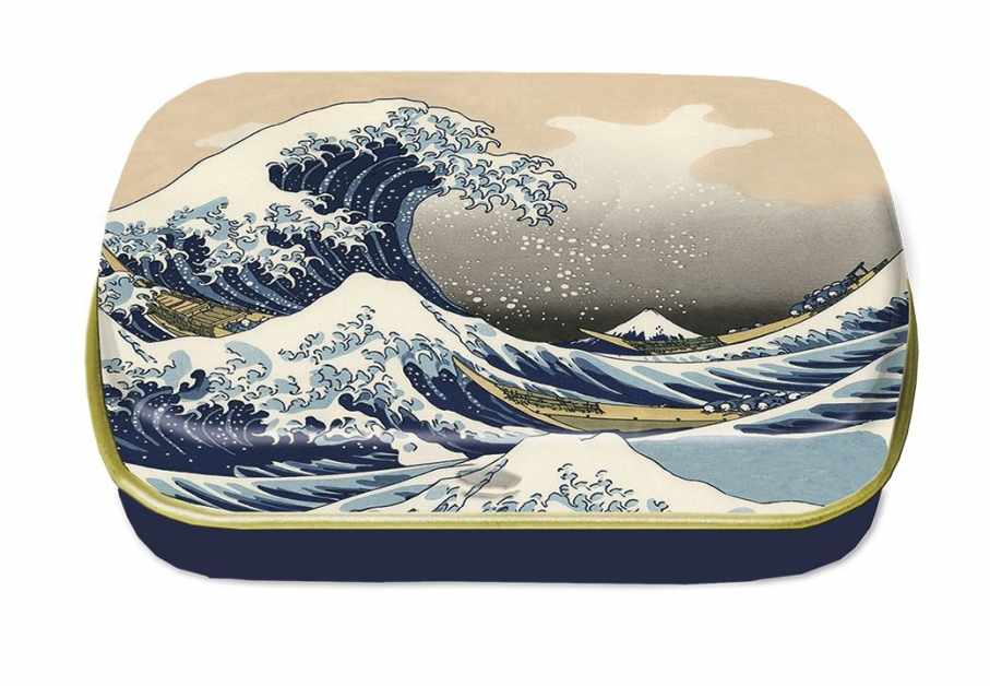 Cutiuta metalica design Hokusai