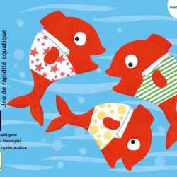 Joc acvatic cu carti Spidifish, Djeco