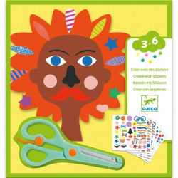 Joc creativ cu autocolante La coafor, Djeco