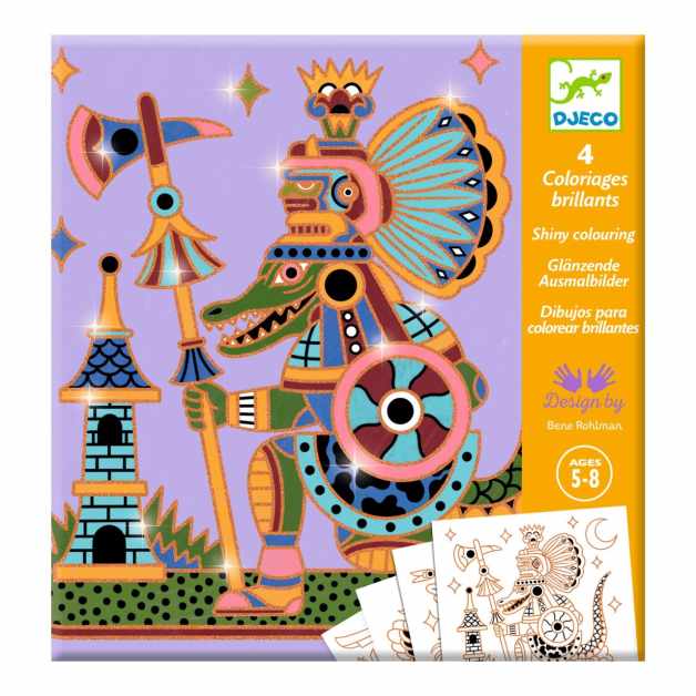 Joc creativ de colorat Animale razboinice