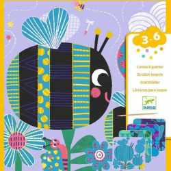 Joc creativ de razuit Insecte prietenoase, Djeco