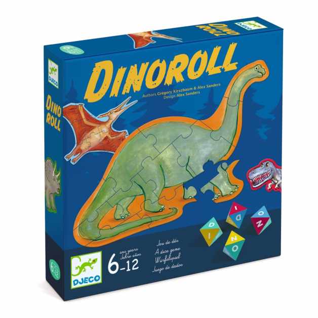 Joc cu zaruri piramidale Dinoroll