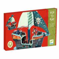 Joc de construit Pop to play Corabia piratilor 3D, Djeco