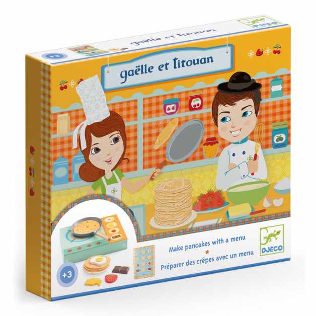 Joc de rol Set de preparat clatite Gaelle si Titouan