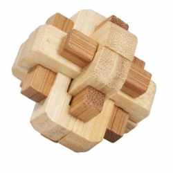 Joc logic IQ 3D Puzzle in cutie metalica-5, Fridolin