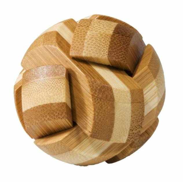 Joc logic IQ 3D Puzzle in cutie metalica Ball