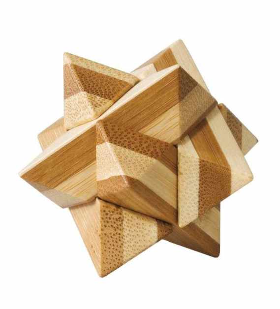 Joc logic IQ 3D Puzzle in cutie metalica Star