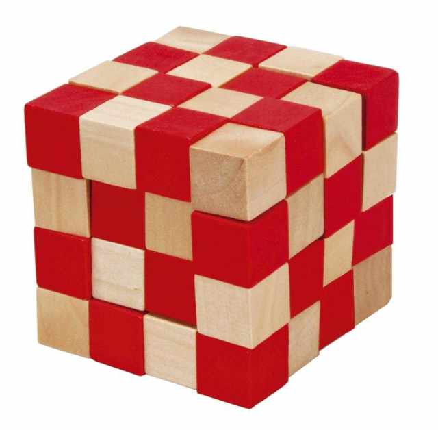 Joc logic IQ 3D Puzzle rosu&natural Anaconda
