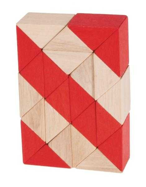 Joc logic IQ 3D Puzzle Sarpe natur-rosu