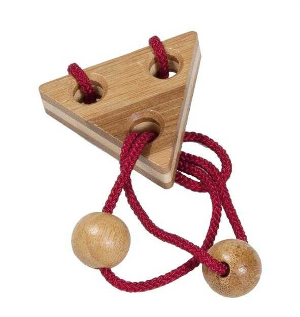 Joc logic IQ puzzle cu snur Elibereaza inelul-6