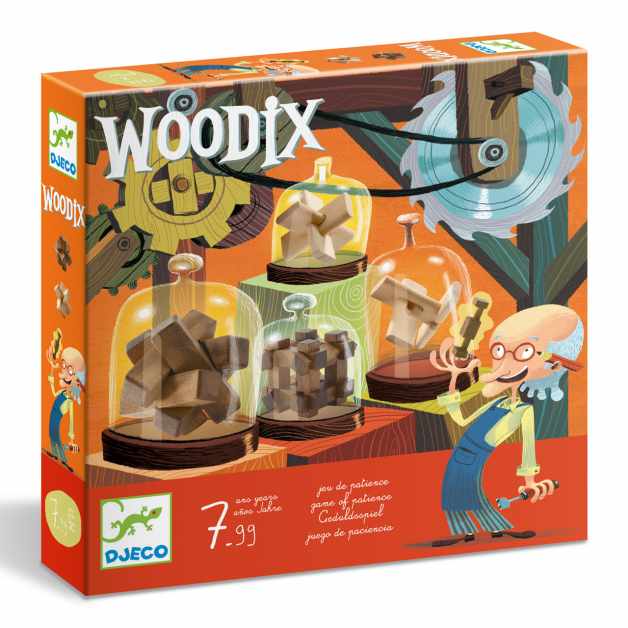 Joc logic Woodix 6 jocuri din lemn