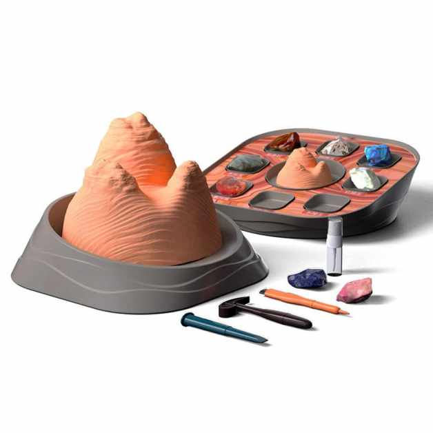 Kit STEM de excavare pietre prețioase American wave