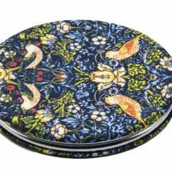 Oglinda de poseta design William Morris - Strawberry thief, Fridolin
