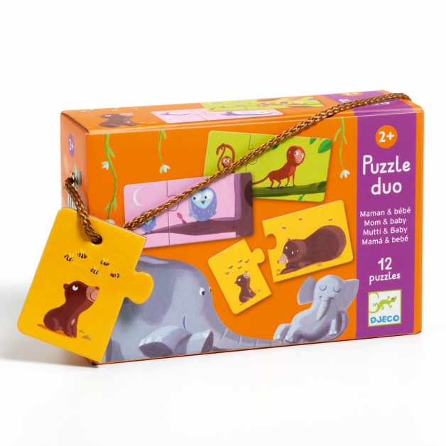 Puzzle duo Mama si puiul