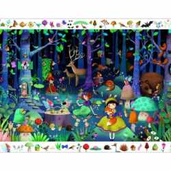 Puzzle observatie Padurea fermecata, Djeco