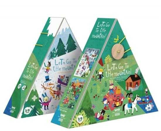 Puzzle reversibil Haideti la munte!