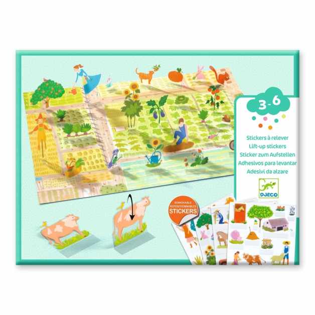 Set creativ de stickere reutilizabile Ferma