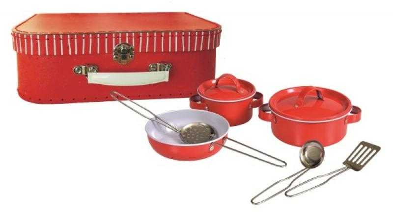 Set vase metalice rosii