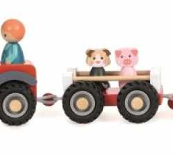 Tractor cu remorca si figurine, Egmont Toys