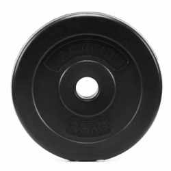 Disc greutate haltera 1,25 kg, 31 mm, compozit bitumic, PP, 18x3 cm, negru
