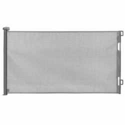 Poarta de siguranta retractabila si extensibila, pentru copii sau animale de companie, 162x86 cm, gri