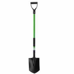 Lopata de sapat gradina cu varf ascutit, coada din fibra de sticla 120 cm, lama din otel, verde si negru