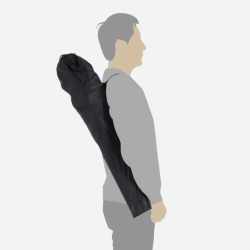SONGMICS Scaun pliabil camping cu sezut buretat, suport bauturi, husa transport, 250 kg, 90x55x102 cm, rosu