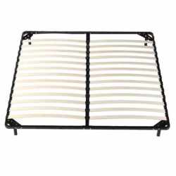 Somiera metalica rabatabila pentru pat 180x200 cm cu pistoane gaz, 26 lamele, cadru rezistent, negru