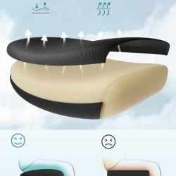 SONGMICS Scaun de birou ergonomic reglabil cu suport lombar si tetiera, maxim 120 kg, 70x70x125 cm, negru
