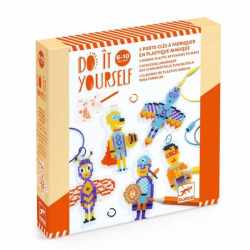 Joc creativ DIY Brelocuri eroi, Djeco